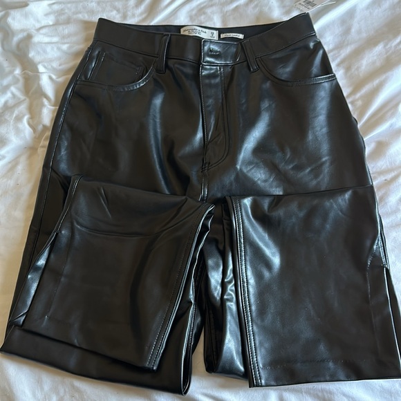 Abercrombie Leather Pants - Picture 5 of 7